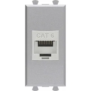 ДКС Компьютерная розетка RJ-45 без шторки модульная, кат.6 экранированная, Avanti, закаленная сталь, 1 модуль 4404791 DKC ДКС Компьютерная розетка RJ-45 без шторки модульная, кат.6 экранированная, Avanti, закаленная сталь, 1 модуль 4404791 DKC