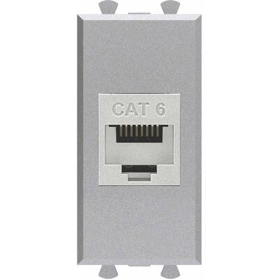 ДКС Компьютерная розетка RJ-45 без шторки модульная, кат.6 экранированная, Avanti, закаленная сталь, 1 модуль 4404791 DKC ДКС Компьютерная розетка RJ-45 без шторки модульная, кат.6 экранированная, Avanti, закаленная сталь, 1 модуль 4404791 DKC