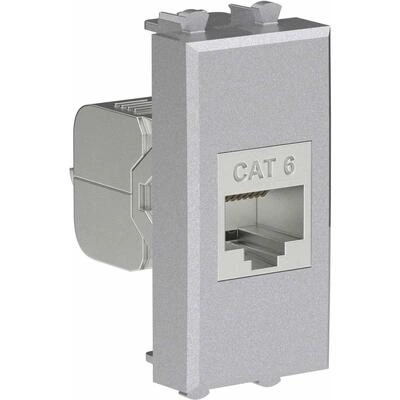 ДКС Компьютерная розетка RJ-45 без шторки модульная, кат.6 экранированная, Avanti, закаленная сталь, 1 модуль 4404791 DKC ДКС Компьютерная розетка RJ-45 без шторки модульная, кат.6 экранированная, Avanti, закаленная сталь, 1 модуль 4404791 DKC