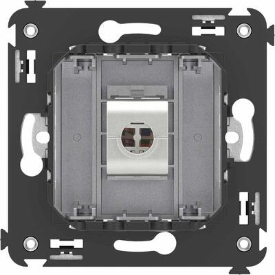 ДКС Компьютерная розетка RJ-45 без шторки в стену, кат.6 одинарная экранированная, Avanti, закаленная сталь 4404793 DKC ДКС Компьютерная розетка RJ-45 без шторки в стену, кат.6 одинарная экранированная, Avanti, закаленная сталь 4404793 DKC