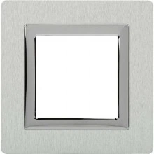 ДКС Рамка из алюминия 1 пост (2 мод.), Avanti, серая 4404832 DKC