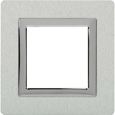 ДКС Рамка из алюминия 1 пост (2 мод.), Avanti, серая 4404832 DKC