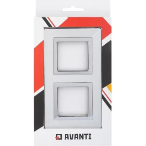 ДКС Рамка из алюминия 2 поста (4 мод.), Avanti, серая 4404834 DKC ДКС Рамка из алюминия 2 поста (4 мод.), Avanti, серая 4404834 DKC