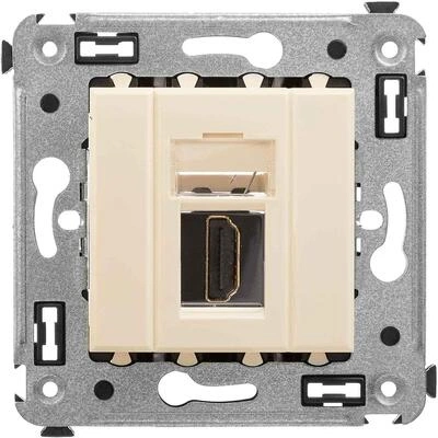 ДКС HDMI розетка одинарная в стену, тип А-А, Avanti, ванильная дымка 4405253 DKC ДКС HDMI розетка одинарная в стену, тип А-А, Avanti, ванильная дымка 4405253 DKC