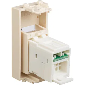 ДКС Компьютерная розетка RJ-45 модульная, кат.6, Avanti, ванильная дымка, 1 модуль 4405291 DKC ДКС Компьютерная розетка RJ-45 модульная, кат.6, Avanti, ванильная дымка, 1 модуль 4405291 DKC