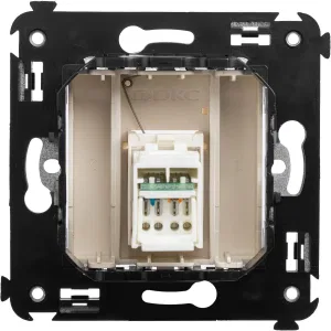 ДКС Компьютерная розетка RJ-45 в стену, кат.6 одинарная, ДКС Компьютерная розетка RJ-45 в стену, кат.6 одинарная,