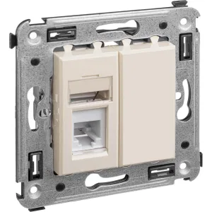 ДКС Телефонная розетка RJ-12 в стену одинарная, Avanti, ванильная дымка 4405313 DKC ДКС Телефонная розетка RJ-12 в стену одинарная, Avanti, ванильная дымка 4405313 DKC