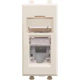 ДКС Компьютерная розетка RJ-45 модульная, кат.6 экранированная, Avanti, ванильная дымка, 1 модуль 4405391 DKC
