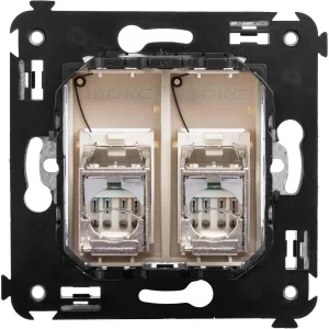 ДКС Компьютерная розетка RJ-45 в стену, кат.6 двойная экранированная, Avanti, ванильная дымка 4405394 DKC ДКС Компьютерная розетка RJ-45 в стену, кат.6 двойная экранированная, Avanti, ванильная дымка 4405394 DKC