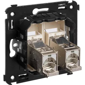 ДКС Компьютерная розетка RJ-45 в стену, кат.6 двойная экранированная, Avanti, ванильная дымка 4405394 DKC ДКС Компьютерная розетка RJ-45 в стену, кат.6 двойная экранированная, Avanti, ванильная дымка 4405394 DKC