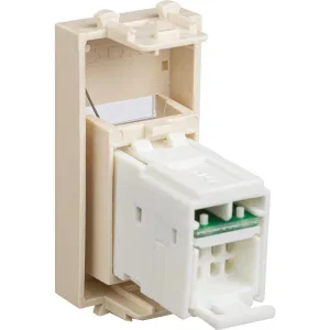 ДКС Компьютерная розетка RJ-45 модульная, кат.5е, Avanti, ванильная дымка, 1 модуль 4405461 DKC ДКС Компьютерная розетка RJ-45 модульная, кат.5е, Avanti, ванильная дымка, 1 модуль 4405461 DKC