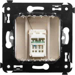 ДКС Компьютерная розетка RJ-45 в стену, кат.5e одинарная, Avanti, ванильная дымка 4405463 DKC ДКС Компьютерная розетка RJ-45 в стену, кат.5e одинарная, Avanti, ванильная дымка 4405463 DKC