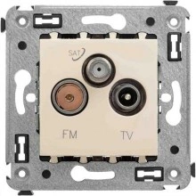 ДКС Розетка TV-FM-SAT в стену, Avanti, ванильная дымка 4405533 DKC