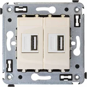 ДКС USB зарядное устройство в стену 2.1 А, Avanti, ванильная дымка 4405543 DKC ДКС USB зарядное устройство в стену 2.1 А, Avanti, ванильная дымка 4405543 DKC