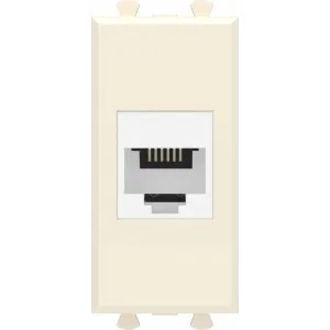 ДКС Телефонная розетка RJ-12 без шторки модульная, Avanti, ванильная дымка, 1 модуль 4405611 DKC ДКС Телефонная розетка RJ-12 без шторки модульная, Avanti, ванильная дымка, 1 модуль 4405611 DKC