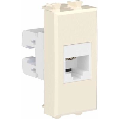 ДКС Телефонная розетка RJ-12 без шторки модульная, Avanti, ванильная дымка, 1 модуль 4405611 DKC ДКС Телефонная розетка RJ-12 без шторки модульная, Avanti, ванильная дымка, 1 модуль 4405611 DKC