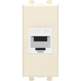 ДКС Компьютерная розетка RJ-45 без шторки модульная, кат.5е, Avanti, ванильная дымка, 1 модуль 4405661 DKC