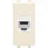 ДКС Компьютерная розетка RJ-45 без шторки модульная, кат.5е, Avanti, ванильная дымка, 1 модуль 4405661 DKC ДКС Компьютерная розетка RJ-45 без шторки модульная, кат.5е, Avanti, ванильная дымка, 1 модуль 4405661 DKC