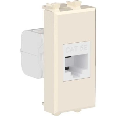 ДКС Компьютерная розетка RJ-45 без шторки модульная, кат.5е, Avanti, ванильная дымка, 1 модуль 4405661 DKC ДКС Компьютерная розетка RJ-45 без шторки модульная, кат.5е, Avanti, ванильная дымка, 1 модуль 4405661 DKC
