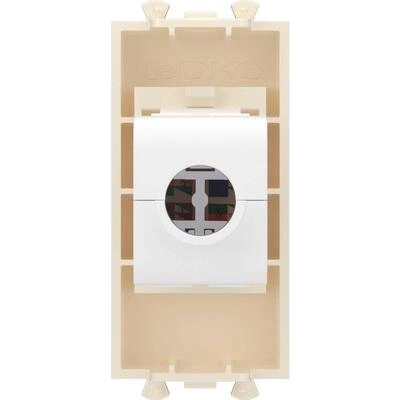 ДКС Компьютерная розетка RJ-45 без шторки модульная, кат.5е, Avanti, ванильная дымка, 1 модуль 4405661 DKC ДКС Компьютерная розетка RJ-45 без шторки модульная, кат.5е, Avanti, ванильная дымка, 1 модуль 4405661 DKC