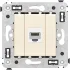 ДКС Компьютерная розетка RJ-45 без шторки в стену, кат.5е одинарная, Avanti, ванильная дымка 4405663 DKC ДКС Компьютерная розетка RJ-45 без шторки в стену, кат.5е одинарная, Avanti, ванильная дымка 4405663 DKC