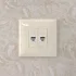 ДКС Компьютерная розетка RJ-45 без шторки в стену, кат.5е двойная, Avanti, ванильная дымка 4405664 DKC ДКС Компьютерная розетка RJ-45 без шторки в стену, кат.5е двойная, Avanti, ванильная дымка 4405664 DKC