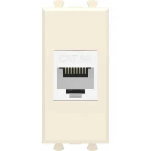 ДКС Компьютерная розетка RJ-45 без шторки модульная, кат.6А, Avanti, ванильная дымка, 1 модуль 4405671 DKC ДКС Компьютерная розетка RJ-45 без шторки модульная, кат.6А, Avanti, ванильная дымка, 1 модуль 4405671 DKC