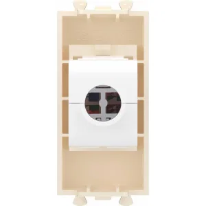 ДКС Компьютерная розетка RJ-45 без шторки модульная, кат.6А, Avanti, ванильная дымка, 1 модуль 4405671 DKC ДКС Компьютерная розетка RJ-45 без шторки модульная, кат.6А, Avanti, ванильная дымка, 1 модуль 4405671 DKC