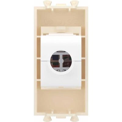 ДКС Компьютерная розетка RJ-45 без шторки модульная, кат.6А, Avanti, ванильная дымка, 1 модуль 4405671 DKC ДКС Компьютерная розетка RJ-45 без шторки модульная, кат.6А, Avanti, ванильная дымка, 1 модуль 4405671 DKC