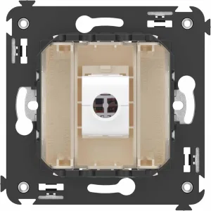 ДКС Компьютерная розетка RJ-45 без шторки в стену, кат.6А одинарная, Avanti, ванильная дымка 4405673 DKC ДКС Компьютерная розетка RJ-45 без шторки в стену, кат.6А одинарная, Avanti, ванильная дымка 4405673 DKC