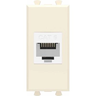 ДКС Компьютерная розетка RJ-45 без шторки модульная, кат.6, Avanti, ванильная дымка, 1 модуль 4405691 DKC ДКС Компьютерная розетка RJ-45 без шторки модульная, кат.6, Avanti, ванильная дымка, 1 модуль 4405691 DKC