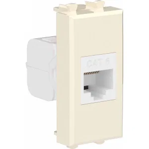 ДКС Компьютерная розетка RJ-45 без шторки модульная, кат.6, Avanti, ванильная дымка, 1 модуль 4405691 DKC ДКС Компьютерная розетка RJ-45 без шторки модульная, кат.6, Avanti, ванильная дымка, 1 модуль 4405691 DKC