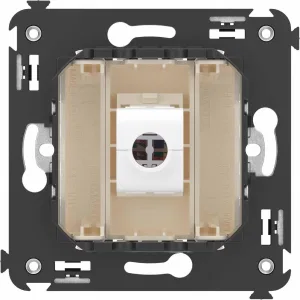 ДКС Компьютерная розетка RJ-45 без шторки в стену, кат.6 одинарная, Avanti, ванильная дымка 4405693 DKC ДКС Компьютерная розетка RJ-45 без шторки в стену, кат.6 одинарная, Avanti, ванильная дымка 4405693 DKC
