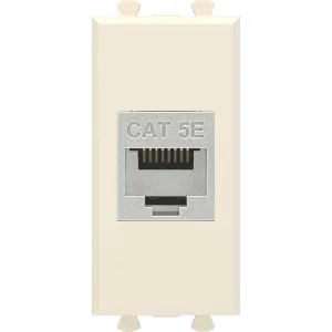 ДКС Компьютерная розетка RJ-45 без шторки модульная, кат.5е экранированная, Avanti, ванильная дымка, 1 модуль 4405761 DKC ДКС Компьютерная розетка RJ-45 без шторки модульная, кат.5е экранированная, Avanti, ванильная дымка, 1 модуль 4405761 DKC