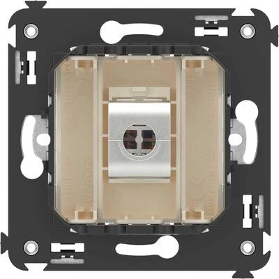 ДКС Компьютерная розетка RJ-45 без шторки в стену, кат.5e одинарная экранированная, Avanti, ванильная дымка 4405763 DKC ДКС Компьютерная розетка RJ-45 без шторки в стену, кат.5e одинарная экранированная, Avanti, ванильная дымка 4405763 DKC