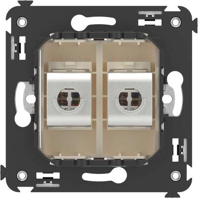 ДКС Компьютерная розетка RJ-45 без шторки в стену, кат.5e двойная экранированная, Avanti, ванильная дымка 4405764 DKC ДКС Компьютерная розетка RJ-45 без шторки в стену, кат.5e двойная экранированная, Avanti, ванильная дымка 4405764 DKC