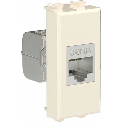 ДКС Компьютерная розетка RJ-45 без шторки модульная, кат.6А экранированная, Avanti, ванильная дымка, 1 модуль 4405771 DKC ДКС Компьютерная розетка RJ-45 без шторки модульная, кат.6А экранированная, Avanti, ванильная дымка, 1 модуль 4405771 DKC