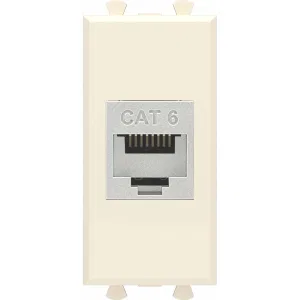 ДКС Компьютерная розетка RJ-45 без шторки модульная, кат.6 экранированная, Avanti, ванильная дымка, 1 модуль 4405791 DKC ДКС Компьютерная розетка RJ-45 без шторки модульная, кат.6 экранированная, Avanti, ванильная дымка, 1 модуль 4405791 DKC