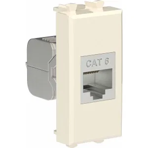 ДКС Компьютерная розетка RJ-45 без шторки модульная, кат.6 экранированная, Avanti, ванильная дымка, 1 модуль 4405791 DKC ДКС Компьютерная розетка RJ-45 без шторки модульная, кат.6 экранированная, Avanti, ванильная дымка, 1 модуль 4405791 DKC