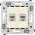ДКС Компьютерная розетка RJ-45 без шторки в стену, кат.6 двойная экранированная, Avanti, ванильная дымка 4405794 DKC ДКС Компьютерная розетка RJ-45 без шторки в стену, кат.6 двойная экранированная, Avanti, ванильная дымка 4405794 DKC