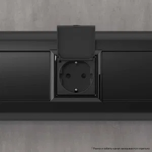 ДКС Розетка с крышкой модульная, 2P+E, с з/ш, Avanti, черный матовый, 2модуля 4412012 DKC ДКС Розетка с крышкой модульная, 2P+E, с з/ш, Avanti, черный матовый, 2модуля 4412012 DKC