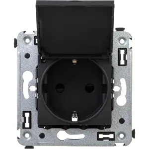 ДКС Розетка с крышкой в стену, 2P+E, с з/ш, Avanti, черный матовый 4412013 DKC ДКС Розетка с крышкой в стену, 2P+E, с з/ш, Avanti, черный матовый 4412013 DKC