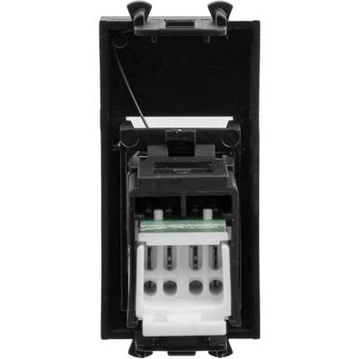 ДКС Компьютерная розетка RJ-45 модульная, кат.6, Avanti, черный матовый, 1 модуль 4412291 DKC ДКС Компьютерная розетка RJ-45 модульная, кат.6, Avanti, черный матовый, 1 модуль 4412291 DKC