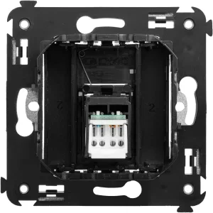 ДКС Компьютерная розетка RJ-45 в стену, кат.6 одинарная, Avanti, черный матовый 4412293 DKC ДКС Компьютерная розетка RJ-45 в стену, кат.6 одинарная, Avanti, черный матовый 4412293 DKC