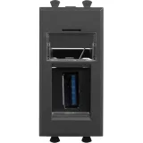 ДКС USB 3.0 розетка модульная, тип А-А, Avanti, черный матовый, 1 модуль 4412301 DKC