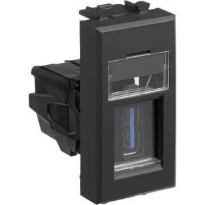 ДКС USB 3.0 розетка модульная, тип А-А, Avanti, черный матовый, 1 модуль 4412301 DKC ДКС USB 3.0 розетка модульная, тип А-А, Avanti, черный матовый, 1 модуль 4412301 DKC