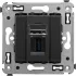 ДКС USB 3.0 розетка одинарная в стену, тип А-А, Avanti, черный матовый 4412303 DKC ДКС USB 3.0 розетка одинарная в стену, тип А-А, Avanti, черный матовый 4412303 DKC