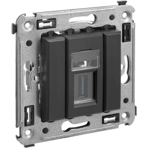 ДКС USB 3.0 розетка одинарная в стену, тип А-А, Avanti, черный матовый 4412303 DKC ДКС USB 3.0 розетка одинарная в стену, тип А-А, Avanti, черный матовый 4412303 DKC