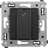 ДКС Диммер кнопочный в стену для LED ламп, Avanti, черный матовый 4412343 DKC