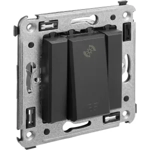 ДКС Диммер кнопочный в стену для LED ламп, Avanti, черный матовый 4412343 DKC ДКС Диммер кнопочный в стену для LED ламп, Avanti, черный матовый 4412343 DKC